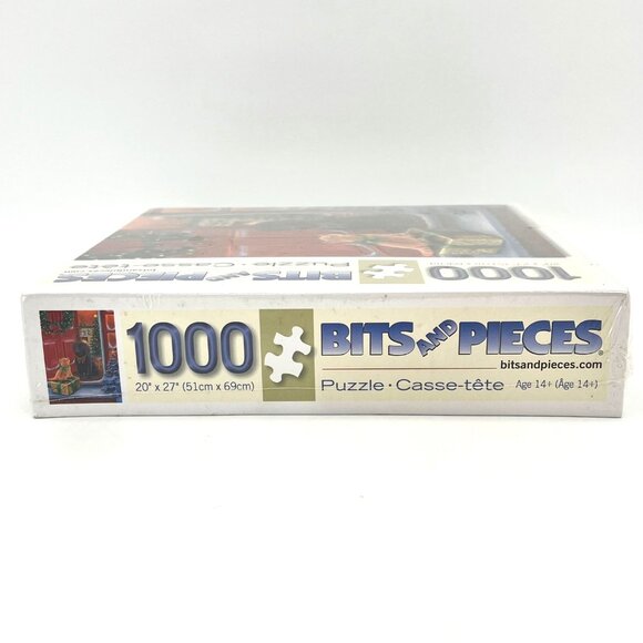 Bits & Pieces 1000 Piece Puzzle Christmas Surprise Holiday Dog Cat Scene Age 14+ - Picture 4 of 9
